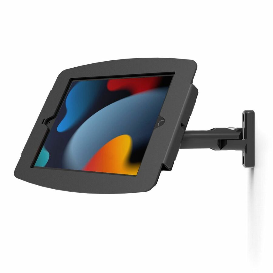 iPad 10.2" Space Enclosure Swing Wall Mount Black