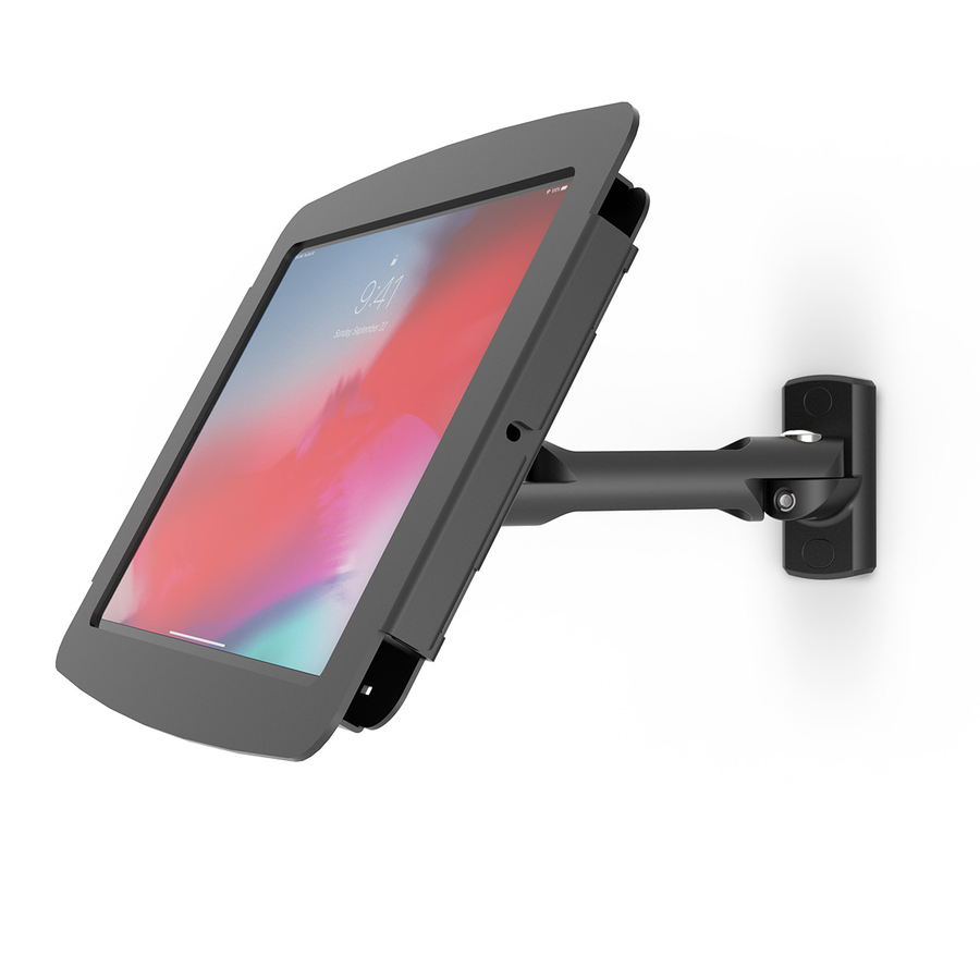iPad 10.2" Space Enclosure Swing Wall Mount Black