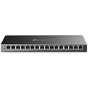TP-Link TL-SG116E - 16-Port Gigabit Easy Smart Switch - Plug & Play - Desktop/Wall-Mount - Sturdy Metal w/ Shielded Ports - Support QoS, Vlan, IGMP and LAG