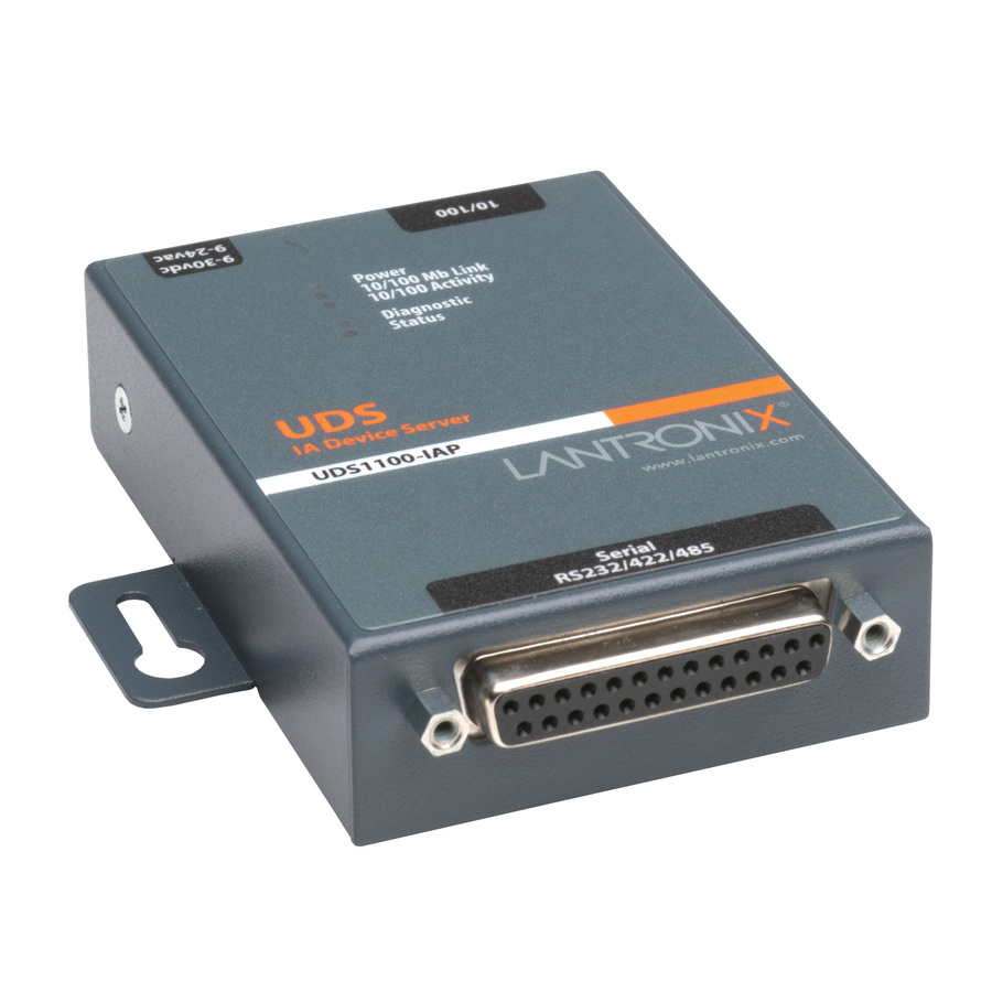 Lantronix 1-Port Serial (RS232/ RS422/ RS485) to Ethernet Industrial Device Server supporting Modbus (TCP; ASCII; RTU)