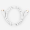 Rocstor Premium HDMI Cable with Ethernet - 4K/60Hz - 3 ft HDMI A/V Cable for HDTV, Cable Box, Satellite Receiver, Blu-ray Player, Computer, Projector, Gaming Console, Flat Panel Display, Monitor, Home Theater System, Audio/Video Device - First End: 1 x 19-pin HDMI 2.0 Digital Audio/Video - Male - Second End: 1 x 19-pin HDMI 2.0 Digital Audio/Video - Male - 18 Gbit/s - Supports up to 3840 x 2160 - Shielding - Gold Plated Connector - 28 AWG - White