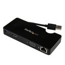 StarTech Travel Docking Station for Laptops - HDMI or VGA - USB 3.0 - Portable Universal Laptop Mini Dock