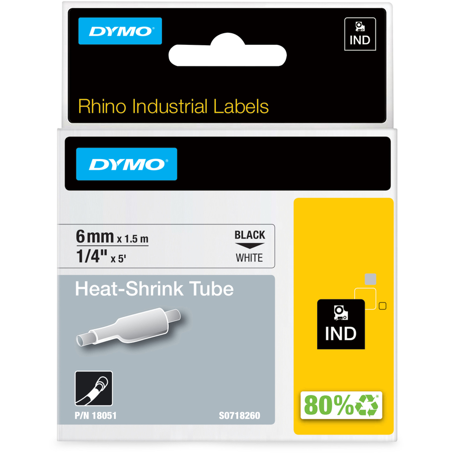 Dymo Rhino Heat Shrink Tube Labels