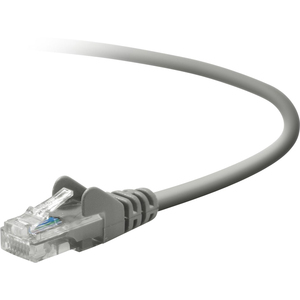 Belkin Cat. 5E UTP Patch Cable - RJ-45 Male - RJ-45 Male - 25ft - Gray