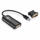 SIIG USB 3.0 to DVI/VGA Pro adapter - 1080p - USB 3.0 5 Gbps - included DVI to VGA adapter