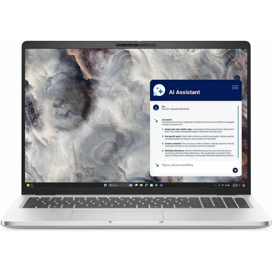 Dell Pro 16 Plus PB16250 16" Copilot+ PC Notebook - Full HD Plus - 60 Hz - Intel Core Ultra 7 268V - vPro Technology - 32 GB - 1 TB SSD - English (US) Keyboard - Silver