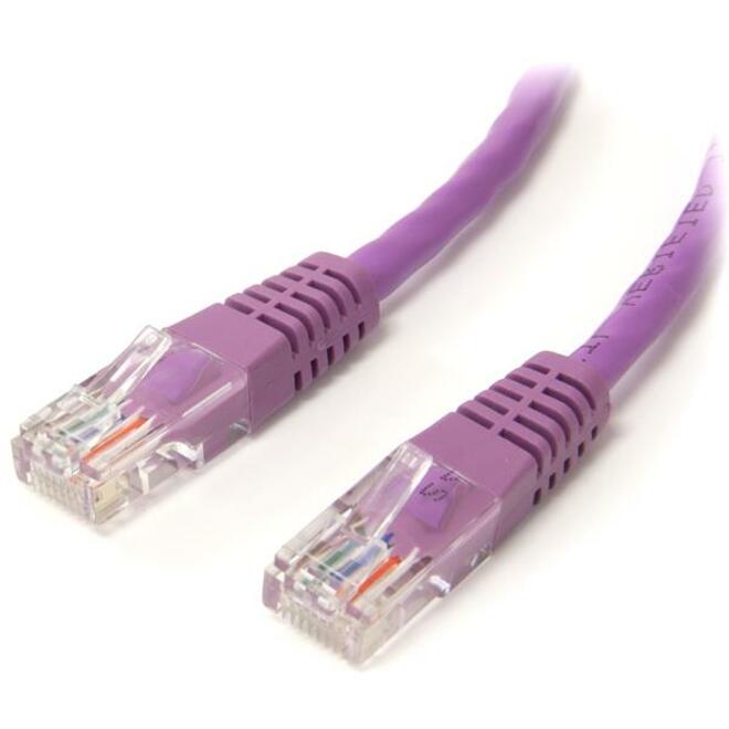 StarTech 6 ft Purple Molded Cat5e UTP Patch Cable
