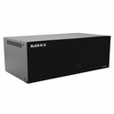 Black Box KVM Switch, NIAP 4.0 Certified - 4-Port, Quad-Monitor, DisplayPort, CAC