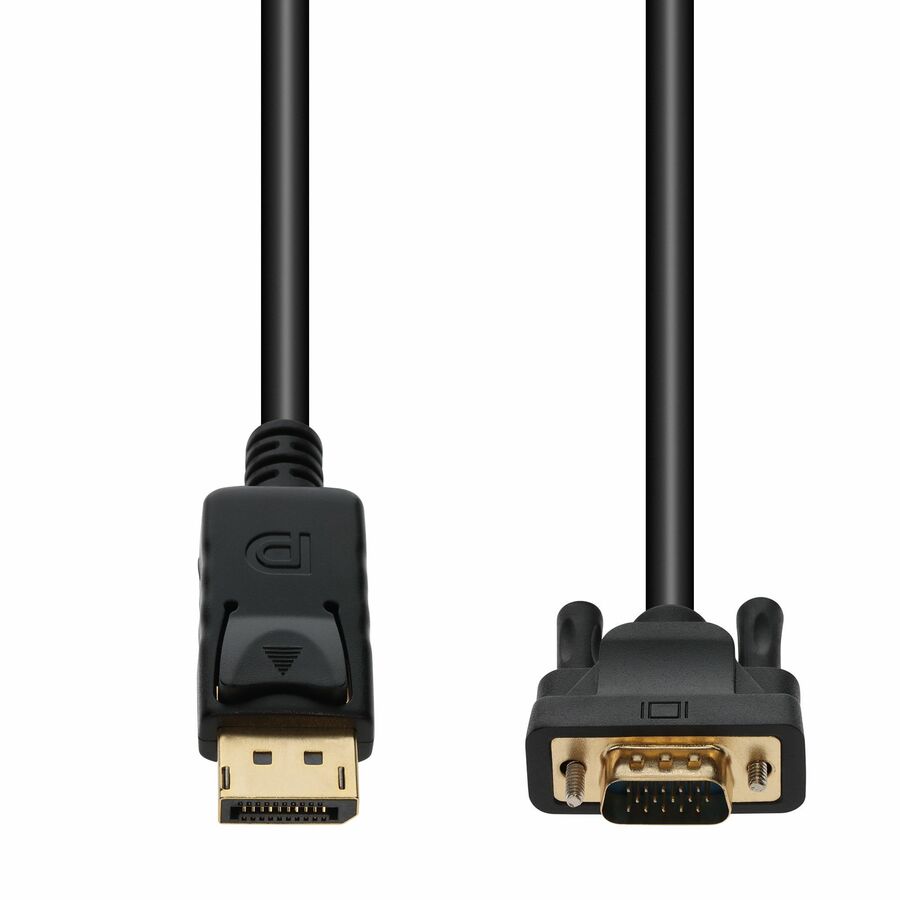 AddOn 2m DisplayPort 1.2 (Male) to VGA (Male) Black Cable, 1080P 60Hz