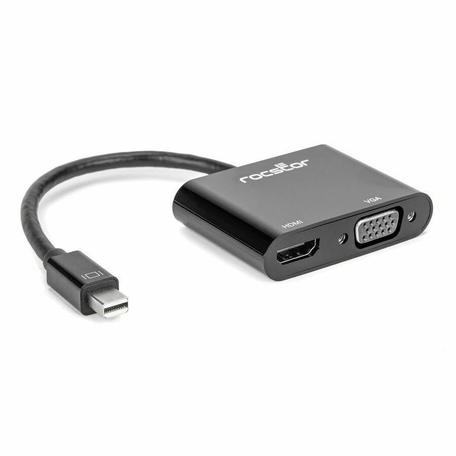 Rocstor Premium 2-in-1 Mini DisplayPort to HDMI 4K 30Hz or VGA Adapter Converter