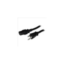 Unirise Standard Power Cord - For Electronic Equipment - 15 A - Black - 8 ft Cord Length - NEMA 5-15P / IEC 60320 C15