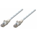 Manhattan Network Cable, Cat6, UTP - 14 ft Category 6 Network Cable for Network Device - First End: 1 x RJ-45 Network - Male - Second End: 1 x RJ-45 Network - Male - Patch Cable - Gold Plated Contact - White