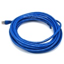 Monoprice 25FT 24AWG Cat6A 500MHz STP Ethernet Bare Copper Network Cable - Blue