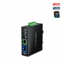 TRENDnet Industrial SFP to Gigabit PoE+ Media Converter, TI-PF11SFP, NDAA + TAA Compliant, IP50 Rated Housing, Up to 30W of Power, Multi or Single Mode Fiber