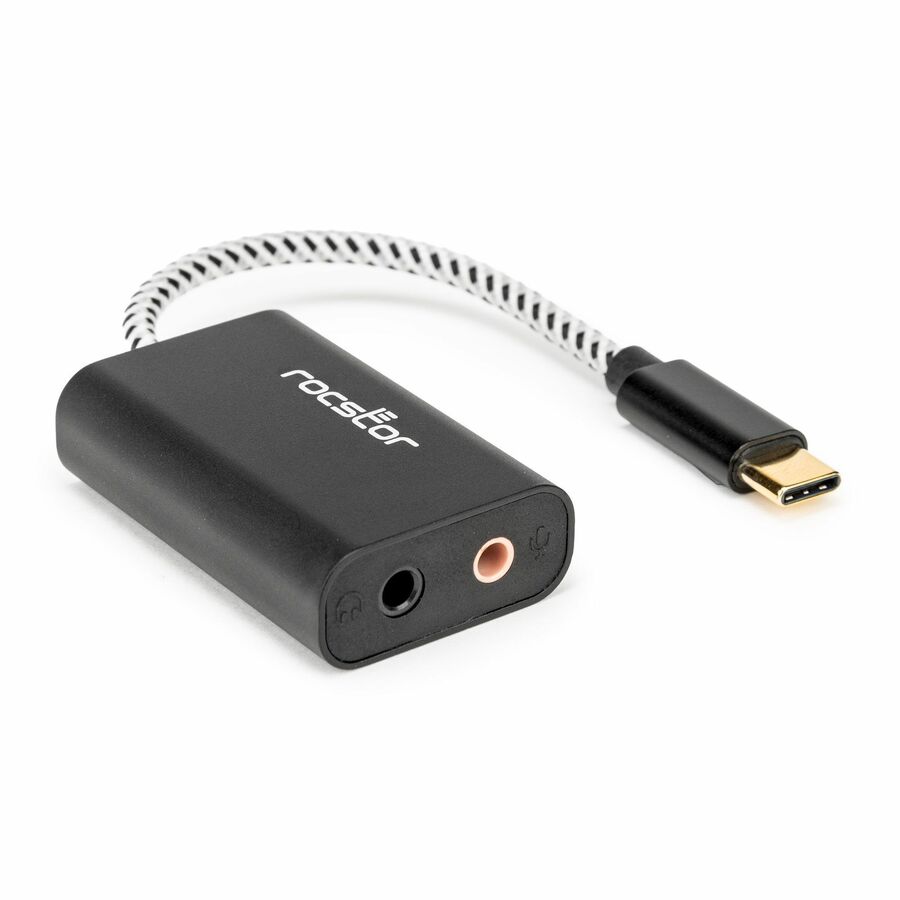 Rocstor Premium USB-C to 3.5mm Stereo Speaker / Headphone and Microphone Audio Adapter