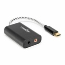 Rocstor Premium USB-C to 3.5mm Stereo Speaker / Headphone and Microphone Audio Adapter