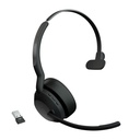 Jabra Evolve2 55 Headset - Mono - Wireless - Bluetooth - 98.4 ft - 20 Hz to 20 kHz - On-ear - Monaural - Supra-aural - MEMS Technology, Noise Cancelling Microphone - Noise Canceling