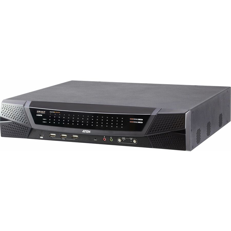 ATEN 1-Local/4-Remote Shared Access 64-Port Multi-Interface Cat 5 KVM over IP Switch - TAA