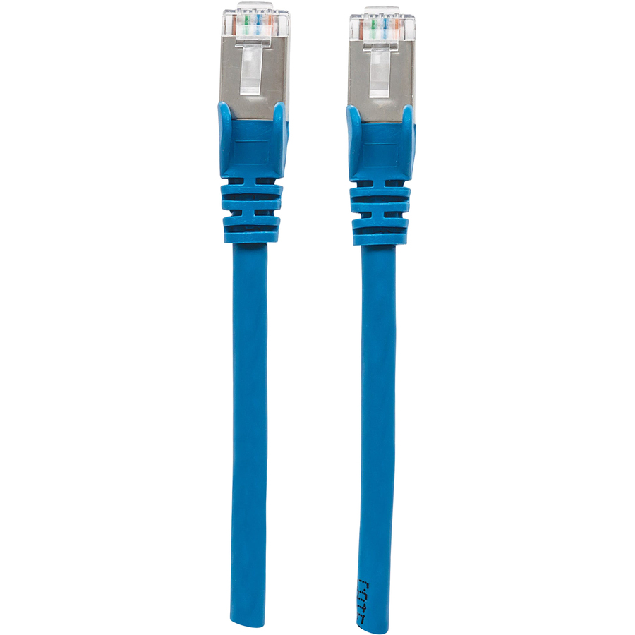Manhattan Cat6a S/FTP Patch Cable, 10 ft., Blue