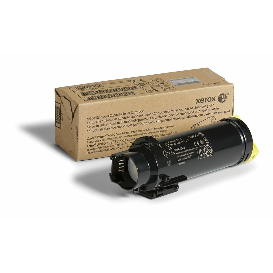 Xerox Genuine Phaser® 6510, WorkCentre® 6515 Yellow Standard capacity Toner Cartridge (1000 Pages) - 106R03475