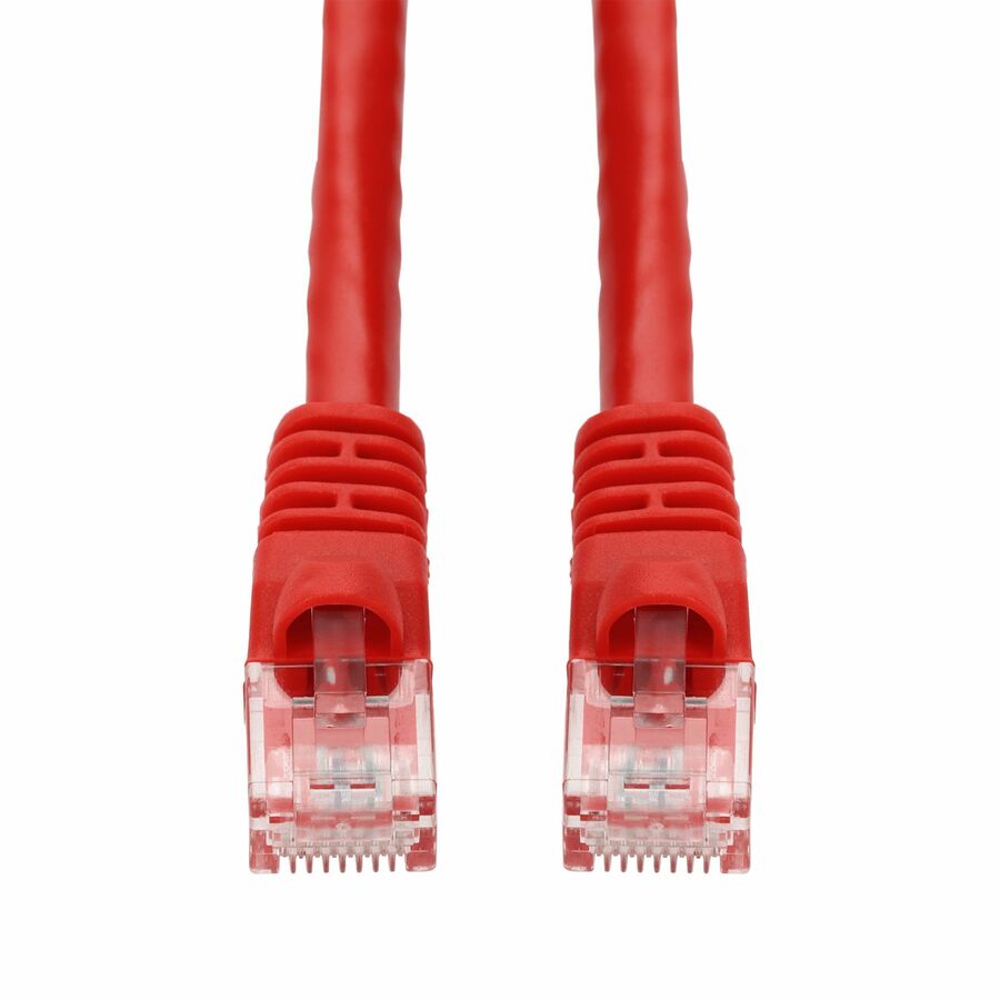 AddOn 9ft Red CAT 6 PVC Ethernet Cable Snagless Bubble Boot RJ-45 M/M