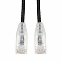 AddOn 8ft Black CAT 6 Slim PVC Ethernet Cable Snagless Clear-Claw RJ-45 M/M