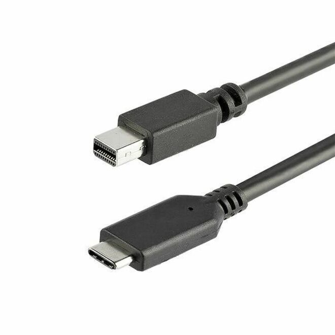 StarTech 1 m / 3.3 ft. USB-C to Mini DisplayPort Cable - 4K 60Hz - Black - USB 3.1 Type-C to Mini DP Adapter Cable - mDP Cable