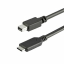 StarTech 1 m / 3.3 ft. USB-C to Mini DisplayPort Cable - 4K 60Hz - Black - USB 3.1 Type-C to Mini DP Adapter Cable - mDP Cable