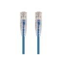Monoprice SlimRun Cat6 28AWG UTP Ethernet Network Cable, 14ft Blue