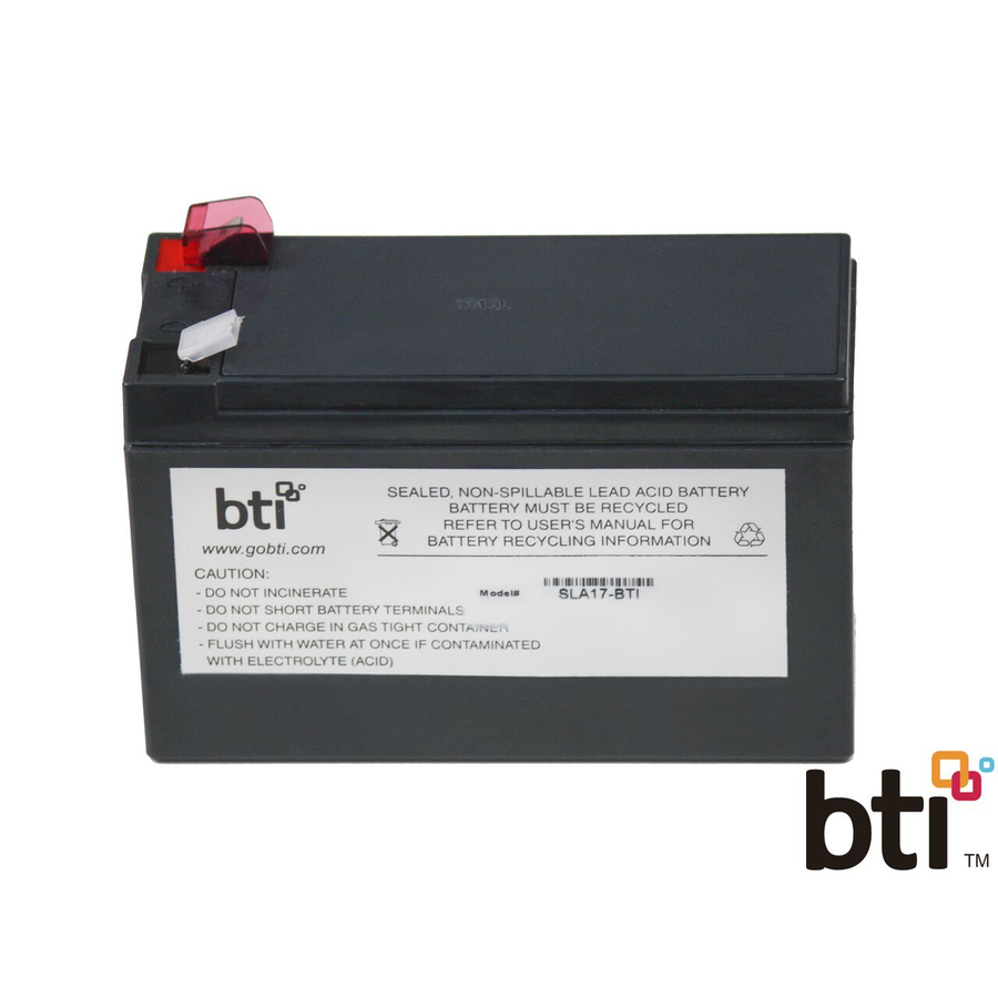 BTI RBC17-SLA17-BTI SEALED LEAD ACID BATTERY FOR APC - 2yr Warranty - BC650-RSX761, BE650BB, BE650BB-CN, BE650G, BE650G1, BE650G1-CN, BE650G1-LM, BE650G-CN, BE650G-LM