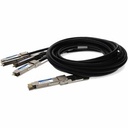AddOn MSA and TAA Compliant 200GBase-CU QSFP-DD 200G to 4xQSFP28 50G NRZ Direct Attach Cable (Passive Twinax, 1m)