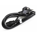 Monoprice 6ft 18AWG England Power Cord Cable - H05VV-F NEMA C13 - Black