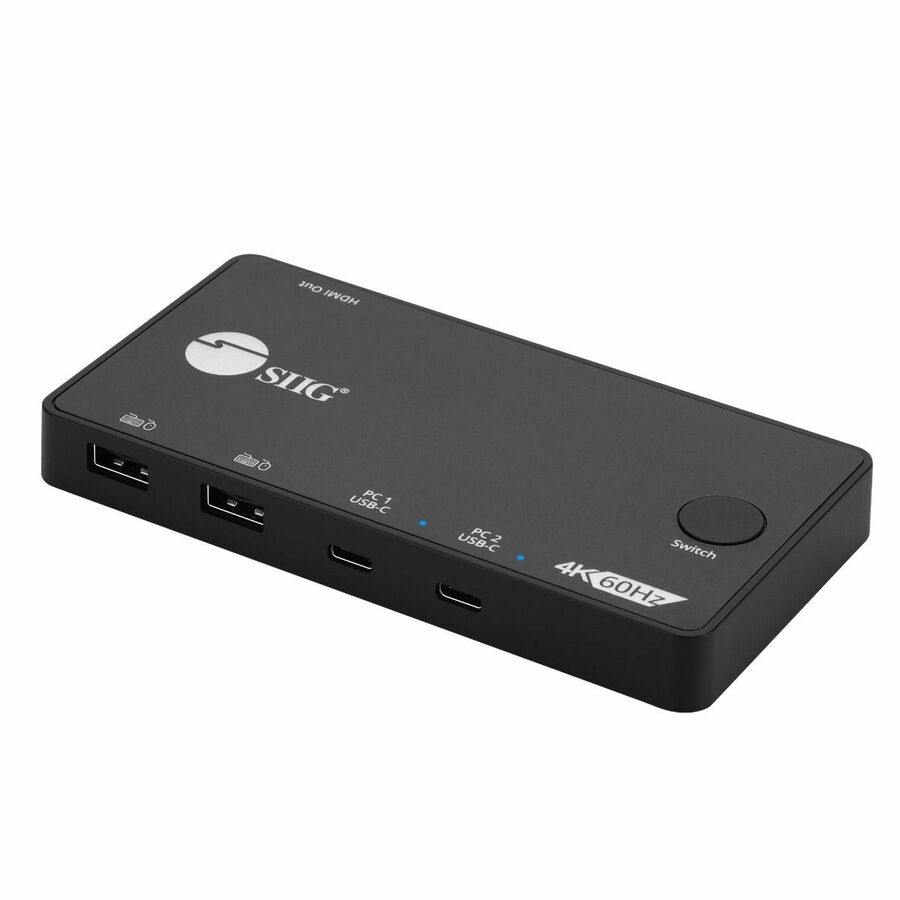 SIIG 2x1 USB-C 4K Video KVM Switch
