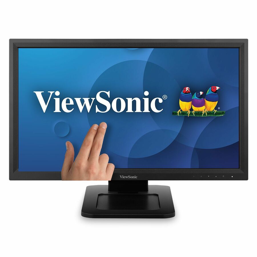 ViewSonic TD2211 22 Inch 1080p Touch Screen Monitor, Single-Point Resistive Touch for Industrial and Commercial Use, Durable 3H Hardness Screen, 100x100 mm VESA Compatible, HDMI, VGA, DVI, USB Hub