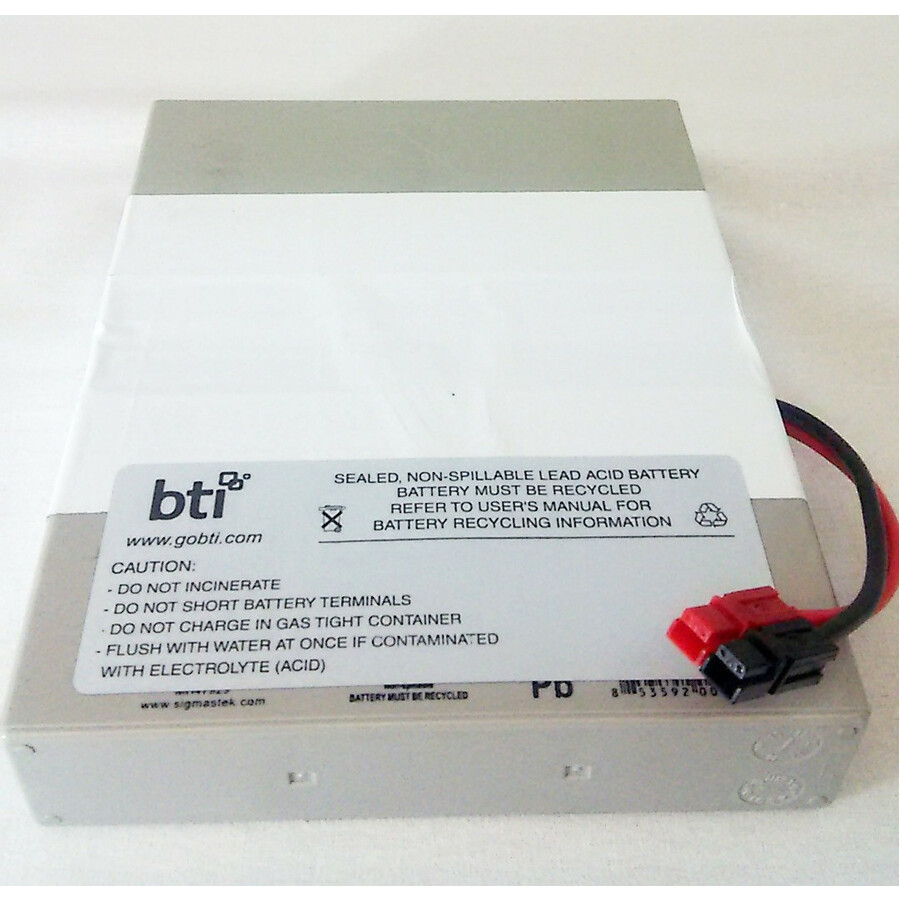 BTI RBC62-1U-BTI SEALED LEAD ACID BATTERY FOR EATON TRIPP LITE - 2yr Warranty - SMART500RT1U, SMX500RT1U