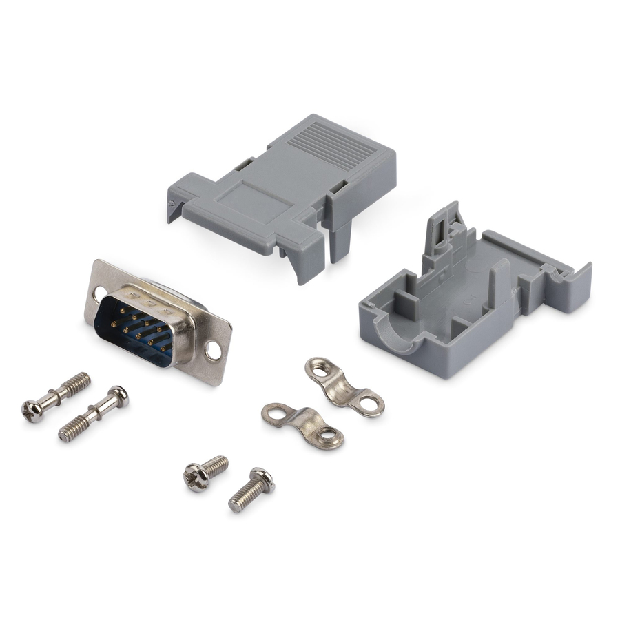 StarTech Solder D-SUB - Assembled - Plastic Backshell Serial / parallel connector - DB-9 (M)