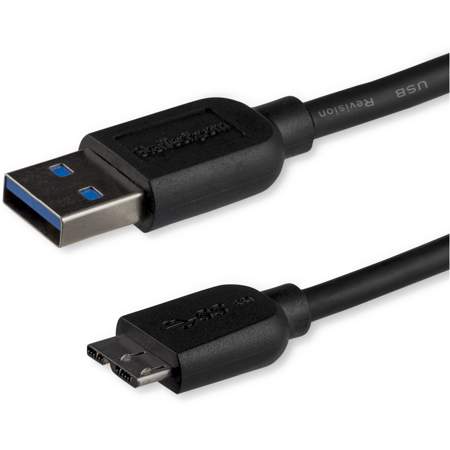 StarTech 3m (10ft) Slim SuperSpeed USB 3.0 (5Gbps) A to Micro B Cable - M/M