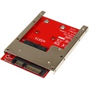 StarTech.com mSATA SSD to 2.5in SATA Adapter Converter - Convert an mSATA SSD into a 7mm high 2.5in SATA 6Gbps Open Bracket SSD - mSATA to 2.5 7mm SATA Adapter - Mini PCIe mSATA to SATA Adapter - mSATA to SATA Converter - mSATA to SATA 7mm Enclosure - mini PCIe SSD Adapter - mSATA to sata 3 Adapter