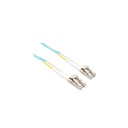 Unirise Fiber Optic Duplex Patch Network Cable - 49.21 ft Fiber Optic Network Cable for Network Device - First End: 2 x LC Network - Male - Second End: 2 x LC Network - Male - Patch Cable - Aqua
