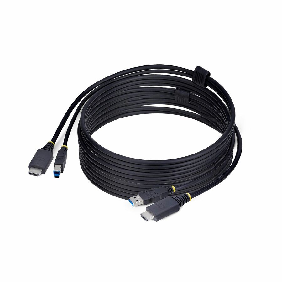 StarTech 10ft (3m) HDMI and USB 5Gbps KVM Cable, Up to 4K 60Hz, HDMI 2.0 and USB Combo Cable for KVM Switch