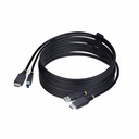 StarTech 10ft (3m) HDMI and USB 5Gbps KVM Cable, Up to 4K 60Hz, HDMI 2.0 and USB Combo Cable for KVM Switch
