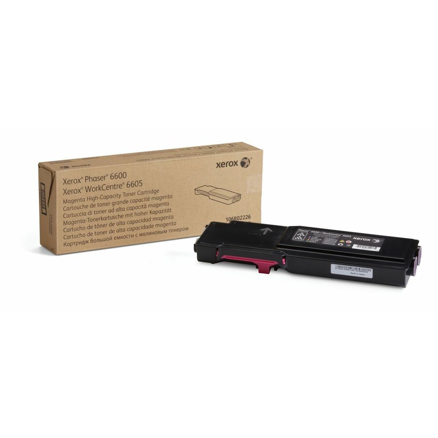 Xerox Genuine Phaser™ 6600, WorkCentre™ 6605 Magenta High capacity Toner Cartridge (6000 Pages) - 106R02226