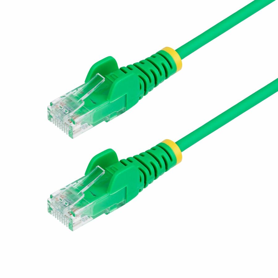 StarTech 25ft Green Slim CAT6 Ethernet Cable, Slim Snagless RJ45, UTP, LSZH, 28AWG Bare Copper, Slim Network Patch Cord