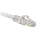 ENET Cat6 White 1 Foot Patch Cable with Snagless Molded Boot (UTP) High-Quality Network Patch Cable RJ45 to RJ45 - 1Ft