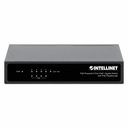 5-Port Gigabit Switch with PoE Passthrough, 4 x PSE PoE ports, 1 x PD PoE port, IEEE 802.3at/af Power-over-Ethernet (PoE+/PoE), IEEE 802.3az Energy Efficient Ethernet, Desktop
