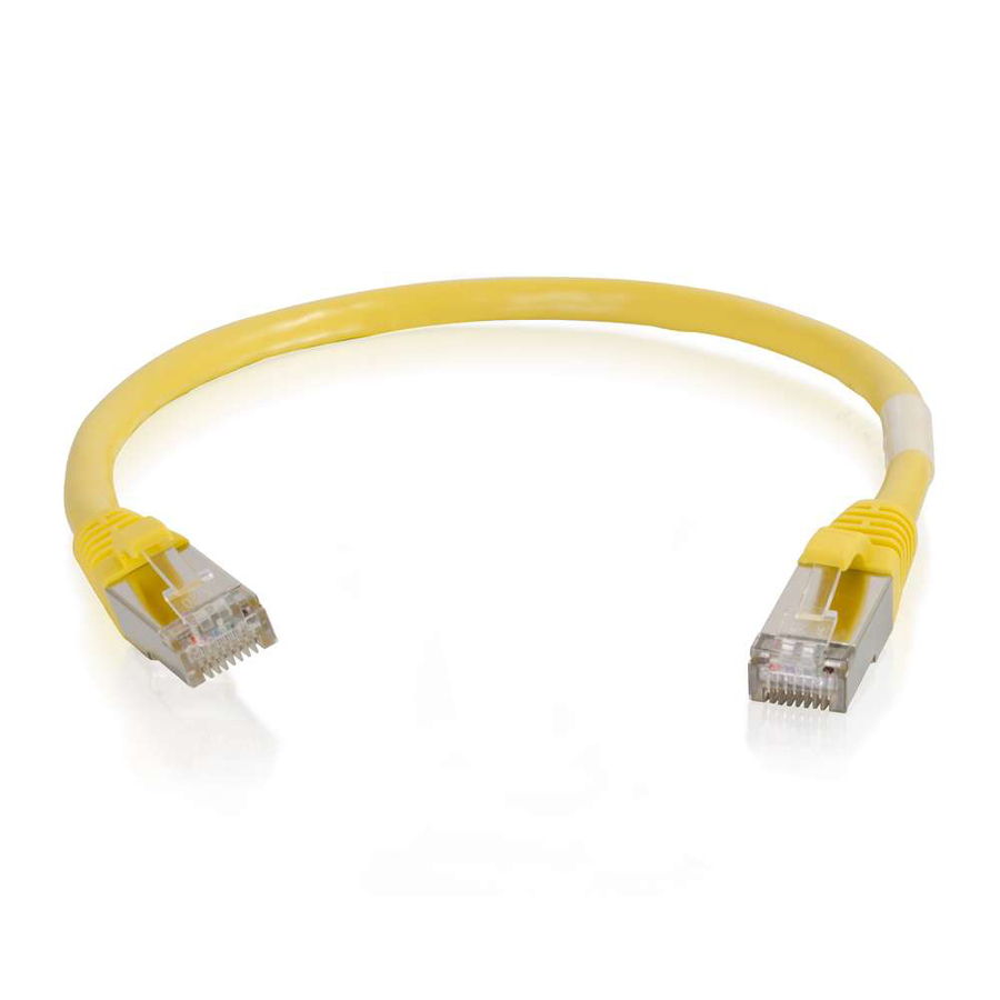 C2G 6in Cat6 Snagless Shielded (STP) Network Patch Cable - Yellow