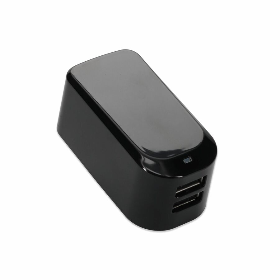 AddOn Wall Plug to 2x USB 5v 2.1A for US Black