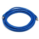 Monoprice 14FT 24AWG Cat6A 500MHz STP Ethernet Bare Copper Network Cable - Blue