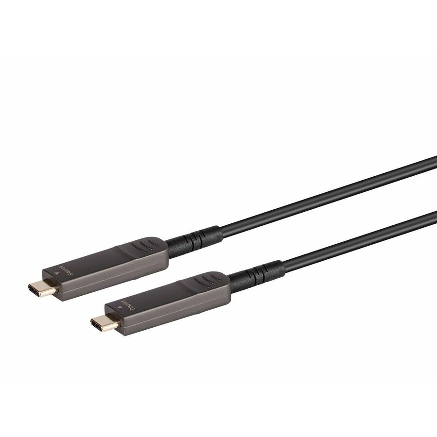 Monoprice SlimRun AV USB 3.1 USB-C to USB-C Video-Only Cable 50ft 4K@60Hz Fiber Optic AOC