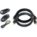 IOGEAR 6ft Dual View HDMI, USB KVM Cable Kit with Audio (TAA)